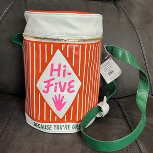 ban.do Super Chill Convertible Rainbow Orange & Pink Cooler Bag